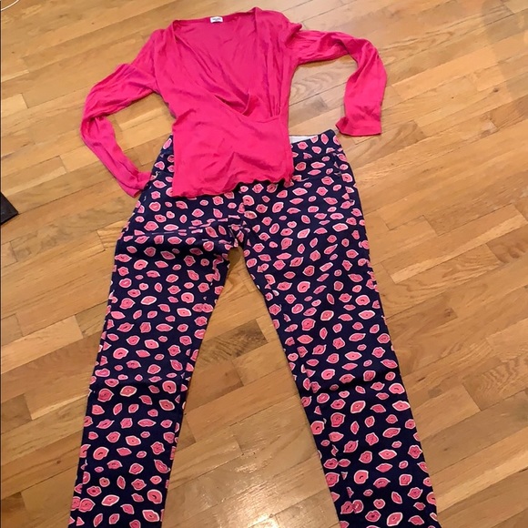 Lily Pulitzer size 4 lip print worth skinny jean - Picture 8 of 8